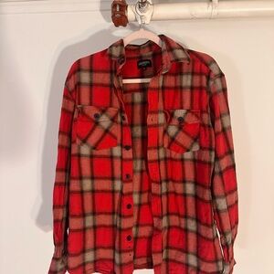 Gioberti Mens Red Flannel Size M